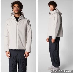 SAVE THE DUCK Light Gray Hooded Jacket size Large New